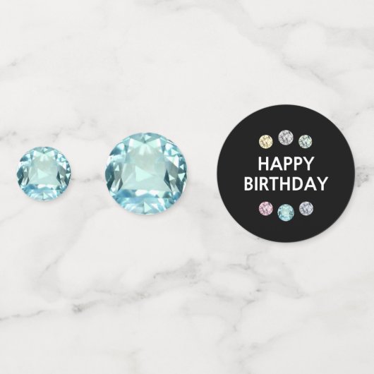 シック45th誕生日&ジェムストーンズ コンフェッティ (裏面)