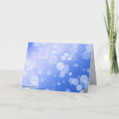 シック45th 51st 65thサファイヤ結婚の記念日 サンキューカード (裏面)