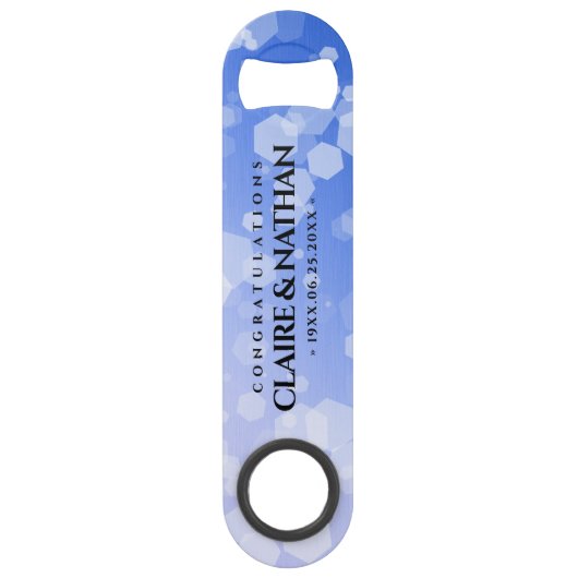 シック45th 51st 65thサファイヤ結婚の記念日 スピード栓抜き (正面)