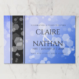 シック45th 51st 65thサファイヤ結婚の記念日 ペーパーパッド