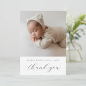 シック5フォトコラージュ誕生のお知らせ 案内状 (スタンド正面)