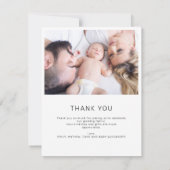 シック5モダンフォトベビーシャワーありがとう (裏面)