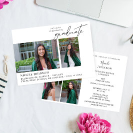 シック5数々のフォト卒業パーティー 招待状