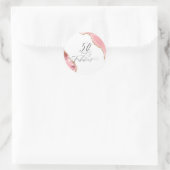 シック50ファブラスバラ金ゴールドグリッタータイポグラフィ ラウンドシール (バッグ)