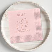 シック50thバースデーパーティー 箔ナプキン