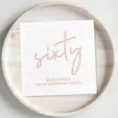 シック70thバースデーパーティー 箔ナプキン