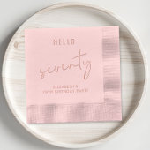 シック70thバースデーパーティー 箔ナプキン