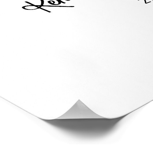 シック880thバースデーパーティー歓迎サイン ポスター (角)