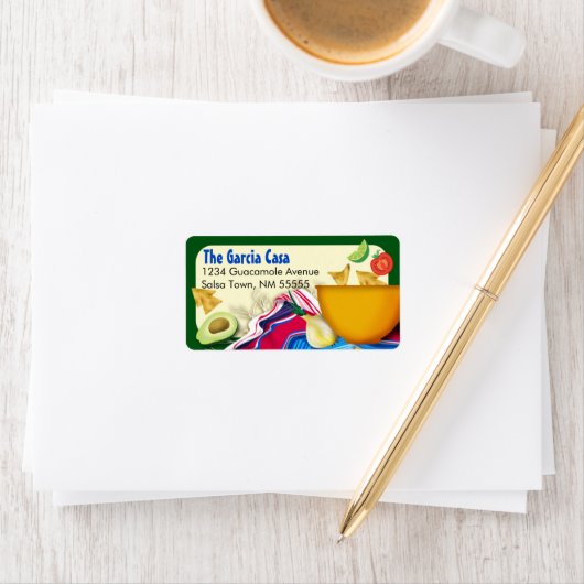 シック&おもしろいメキシカンフィエスタ住所 シール (インサイチュ)