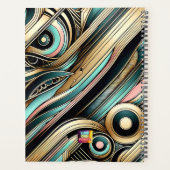 シック・アフリカ・アメリカン・ウーマンパーソナライズされたプランナー プランナー手帳 (裏面)