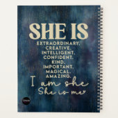 シック・アフリカ・アメリカン・ウーマン・プランナー プランナー手帳 (裏面)