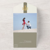 シック・アラバ結婚スター オールインワン招待状 (外側)