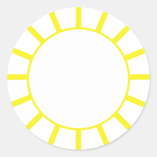 シック・イエローストライプ ラウンドシール (正面)