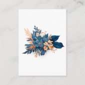 シック・インディゴ・ラスト結婚フローラ詳細 エンクロージャーカード (裏面)