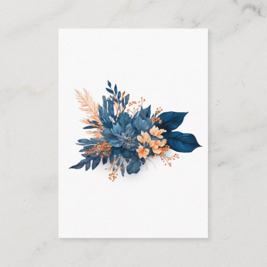 シック・インディゴ・ラスト結婚フローラ詳細 エンクロージャーカード (裏面)