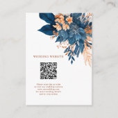 シック・インディゴ・ラスト結婚フローラ詳細 エンクロージャーカード (正面)