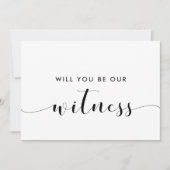 シック・ウィルが証人提案カード 招待状 (正面)