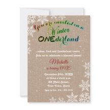 シック・ウィンターオネダーランドガールファースト・バースデーパーティー