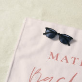 シック·ウォーエレガントターカモダンラー·ドリンク·バチェロレッテ ビーチタオル (インサイチュ)