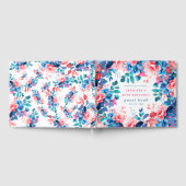 シック・ウォーター・カラーフローラ40thバースデーゲストブック ゲストブック (全面)