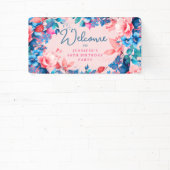 シック・ウォーター・カラーフローラ60thバースデーパーティー赤面 横断幕 (インサイチュ)