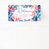 シック・ウォーター・カラーフローラ80thバースデーパーティー 横断幕 (インサイチュ)