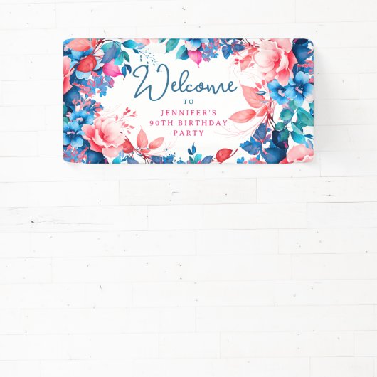 シック・ウォーター・カラーフローラ90thバースデーパーティー 横断幕 (インサイチュ)