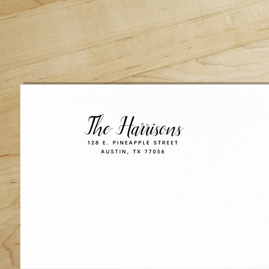 シック・エレガンスモダンミニマル差出人住所 セルフインキングスタンプ