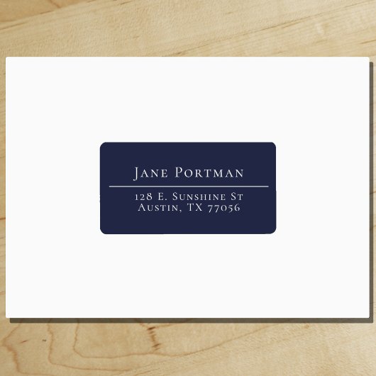 シック・エレガンス |ミッドナイトブルー |アドレス ラベル