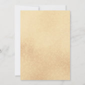 シック&エレガントウォータカラーフローラ抽象芸術結婚 招待状 (裏面)