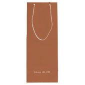 シック・オークレテラコッタミニマリスト感謝していラブ& ワインギフトバッグ (裏面)