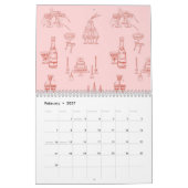 シック カレンダー (2月 2027)