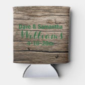 シック・カントリー・ウッド氏ミセス・結婚式の引き出物 缶クーラー (正面)