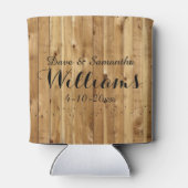 シック・カントリー・ウッド氏ミセス・結婚式の引き出物 缶クーラー (裏面)