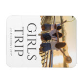 シック・ガールズ・トリップ |女の子の週末の写真 マグネット (横)