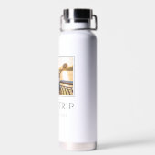 シック・ガールズ・トリップ |女子の週末のカスタム写真 ウォーターボトル (背面)