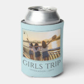 シック・ガールズ・トリップ |女子の週末のカスタム写真 缶クーラー (缶正面)