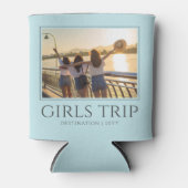 シック・ガールズ・トリップ |女子の週末のカスタム写真 缶クーラー (正面)