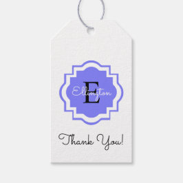 シック・ギフトラベル「ありがとう！」 モノグラムラベル ギフトタグ