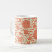 🎀シック&クラシック水玉模様：ラウンドMug コーヒーマグカップ (正面左)