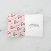 シック·クリスマス·ツリーに新しい住所が移動 案内状 (内部)