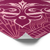 シック・クーパー素晴らしバラ・結婚ギャツビーの歓迎サイン ポスター (角)