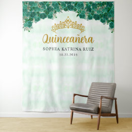 シック・グリーンフローラティアラキンセアニェラフォトバックグラウンド タペストリー