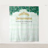 シック・グリーンフローラティアラキンセアニェラフォトバックグラウンド タペストリー (正面)