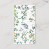 シック・グリーンリーユーカリプトゥスコアラ男の赤ちゃん エンクロージャーカード (裏面)