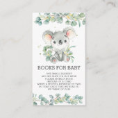 シック・グリーンリーユーカリプトゥスコアラ男の赤ちゃん エンクロージャーカード (正面)