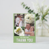 シック・コラ結婚ージュの感謝はがき ポストカード (スタンド正面)