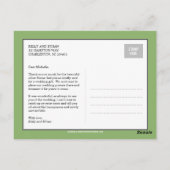 シック・コラ結婚ージュの感謝はがき ポストカード (裏面)