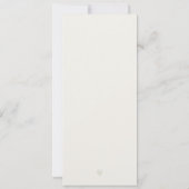 シック・コースト・カソリッ結婚ク教会のメニューカード 招待状 (裏面)