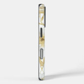 シック ゴールド ホワイト フローラル Case-Mate iPhoneケース (裏面 / 右)